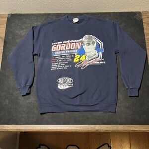 Vintage Jeff Gordon Crewneck Winston Cup Dupont Sweatshirt Chase NASCAR Champion